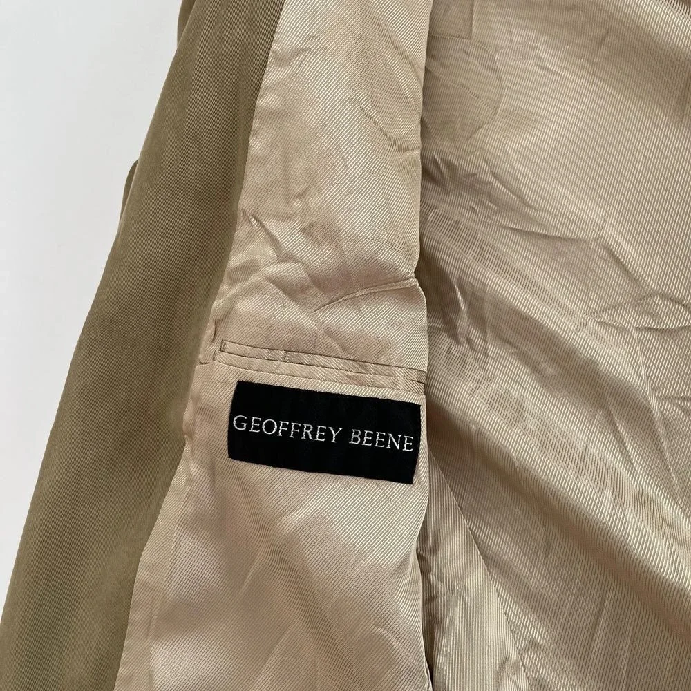 Geoffrey Beene Vintage Mens Tan Blazer Sports Jacket Geoffrey Beene Mens Tan 397